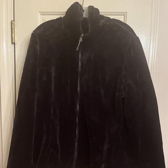 32 Degrees HEAT Plush jackets - Women's XL - Purple, Black - Picture 1 of 3